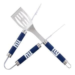 NFL Giants Stainless Steel 2-Piece BBQ Set by Northwest – Spatula & Tongs